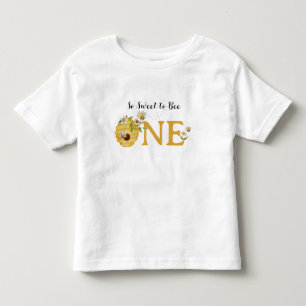 Camiseta de Aniversário Watercolor So Sweet to Bee