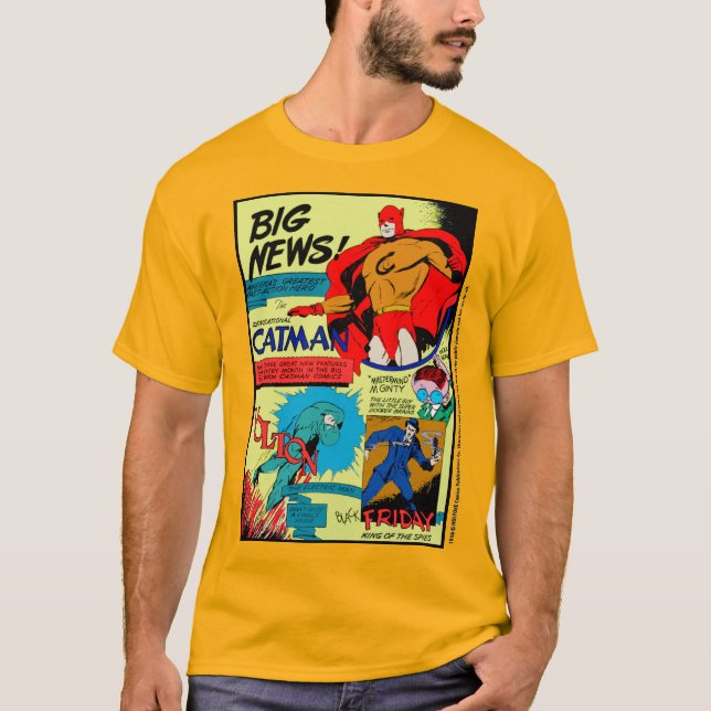 Camiseta de anúncio de quadrinhos da Holyoke dos a (Frente)