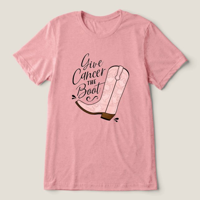 Camiseta Dê ao Cancer a consciência do Cancer de inicializa (Design frontal)
