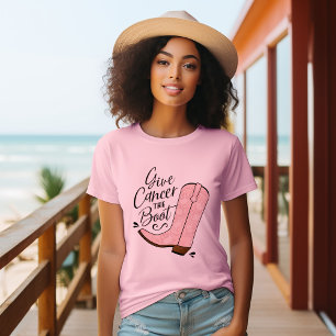 Camiseta Dê ao Cancer a consciência do Cancer de inicializa