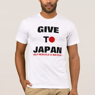 CAMISETA DÊ AO JAPÃO AJUDA PARA RECONSTRUIR UMA NAÇÃO!