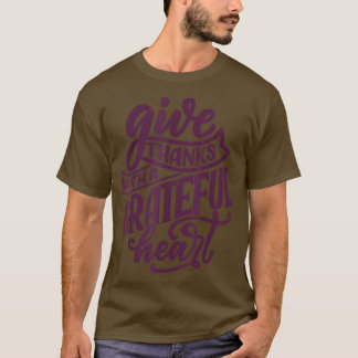 Camiseta Dê Aos Obrigados Uma Grata Queda De Vestuário Card
