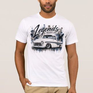 Camiseta de Aquarela de Caminhão Antigo