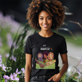 Camiseta de Aquarela IWD 2026 Justiça Direitos Açã