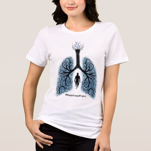 Camiseta de arrecadação de fundos do Projeto Pulmõ (Frente)
