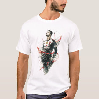 Camiseta de Arte Abstrata Cristiano Ronaldo – CR7
