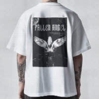 Camiseta de Arte Abstrato Surrealista - Anjo Caído