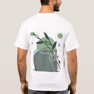 Camiseta de Arte Botânico Minimalista
