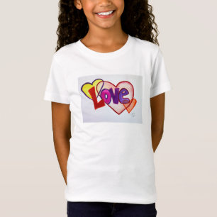 Camiseta de Arte com Palavras Inspiradoras e Anéis