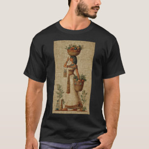 Camiseta de Arte da Rainha Egípcia Vintage Antig