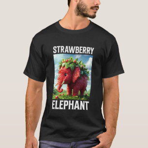 Camiseta de Arte de Animal Caprichoso Fofo de Elef