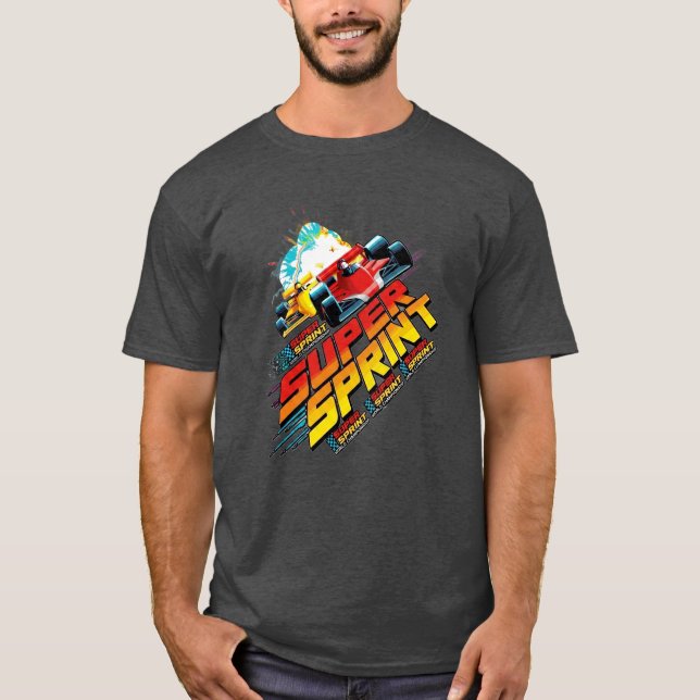 Camiseta de arte de arcade Super sprint (Frente)