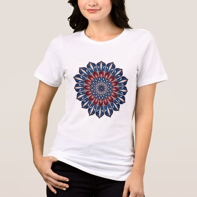 Camiseta de Arte de Esmalte Persa (Minakari) (Frente)