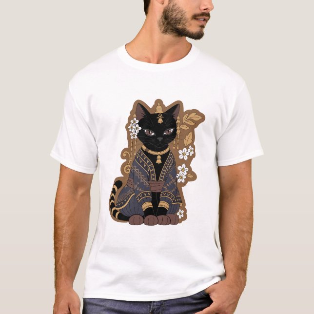 Camiseta de Arte de Gato Javanês (Frente)