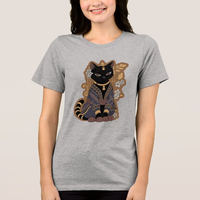 Camiseta de Arte de Gato Javanês (Frente)