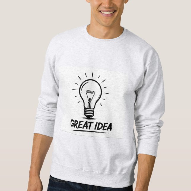 Camiseta de Arte de Linha de Lâmpada de Grande Ide (Frente)