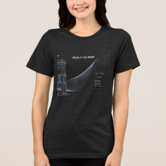 Camiseta de Arte de Linha Estrutural Minimalista