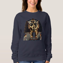 Camiseta de Arte de Máscara Egípcia Dourada de Lux