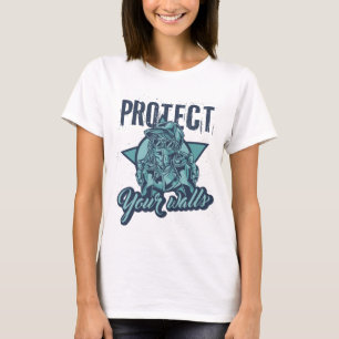 Camiseta de Arte de Parede com Grafite Arte de R