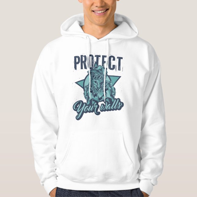 Camiseta de Arte de Parede com Grafite | Arte de R (Frente)