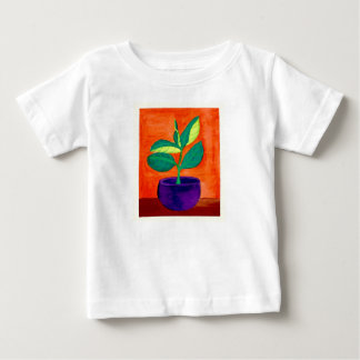 Camiseta De Arte De Plantas Pintadas Por Brincadei