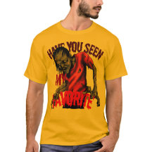 Camiseta de Arte de Terror de Zumbi Assustador