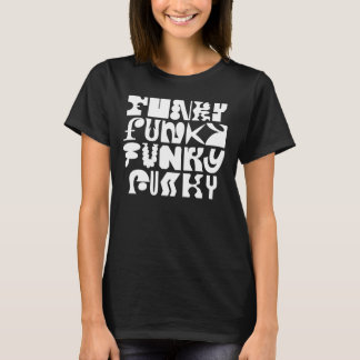 Camiseta de Arte de Tipografia Funky