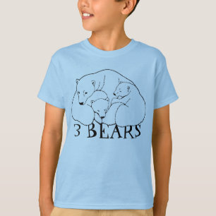 Camiseta de Arte de Urso Polar Camisas de Bebê Urs