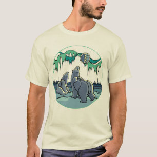 Camiseta de Arte de Urso Polar Camisetas de Arte d
