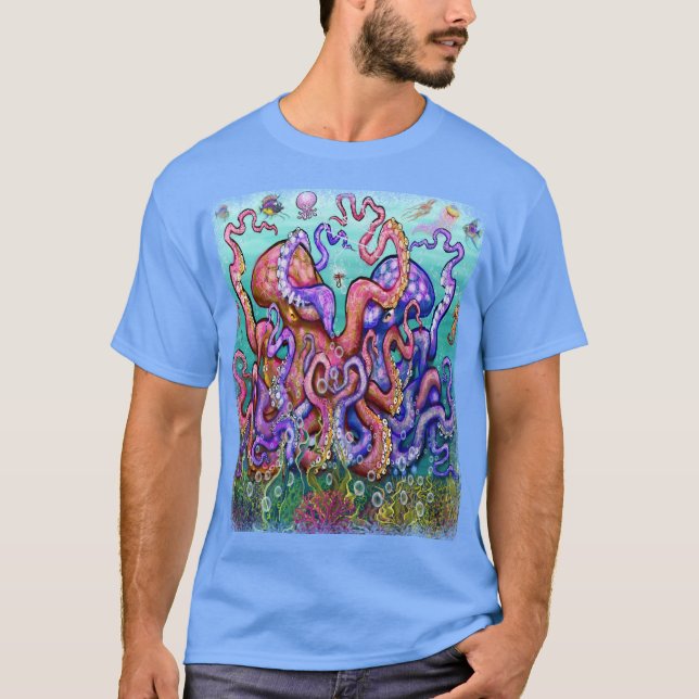 Camiseta de Arte Divertida de Pesca (Frente)