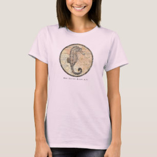 Camiseta de Arte do Cavalo do Mar