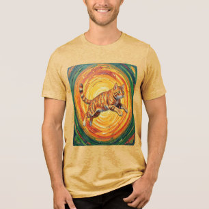 Camiseta de Arte do Círculo da Raposa Impressionis