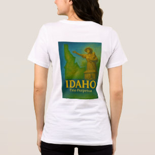 Camiseta de Arte do Estado de Idaho -
