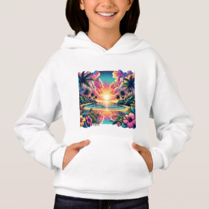Camiseta de Arte do Paraíso da Praia do Pôr do Sol