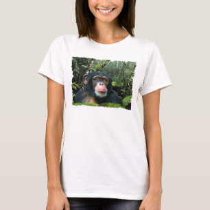 Camiseta de Arte e Poem da Vida Selvagem CHIMPANZE