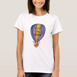Camiseta de arte em aquarela 'Aproveite o Momento'