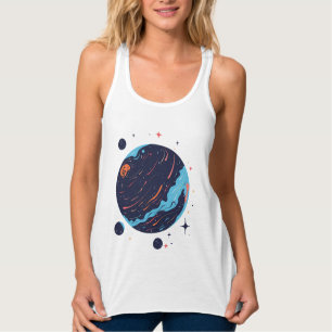 Camiseta de Arte Espacial do Planeta Cósmico