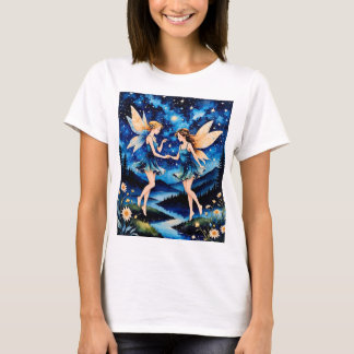 Camiseta de Arte Fantasia da Noite Mágica