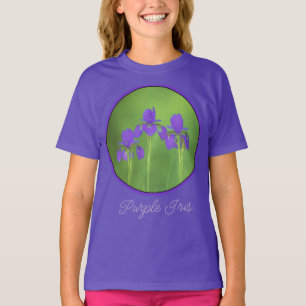 Camiseta de Arte Floral Original - Pintura de Íris