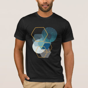 Camiseta de arte geométrica