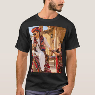 CAMISETA DE ARTE INDIANA TRADICIONAL RAJASTANI HER