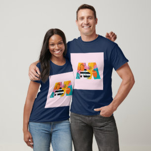 Camiseta de arte inicial M