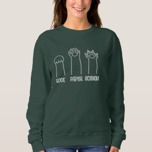 Camiseta de arte linear de Pedra, Papel e Tesoura