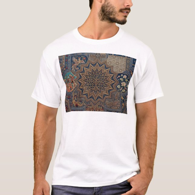 Camiseta de Arte Mandala Persa Real (Frente)