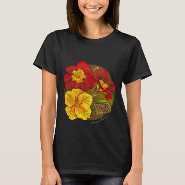 Camiseta de arte pinta de primavera primula fina (Frente)