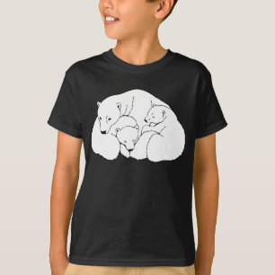 Camiseta de Arte Polar Camisa Ursa Orgânica Camisa