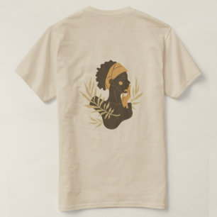 Camiseta de Arte Silhueta Tribal Minimalista