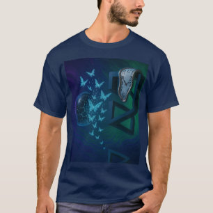 Camiseta de Arte Surreal – Fuga do Tempo