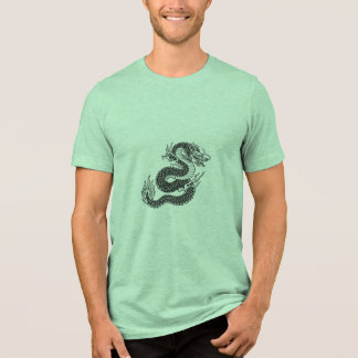 Camiseta de Arte Tradicional a Tinta – Dragão Chin