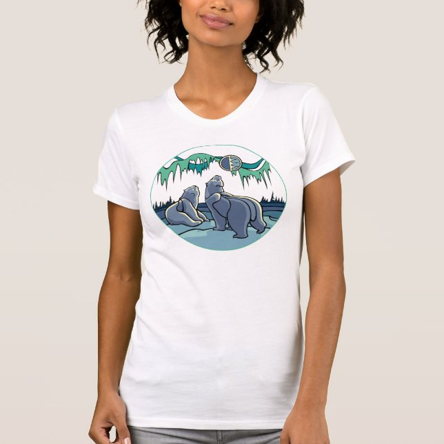 Camiseta de Arte Ursa Polar Camisas (Frente)